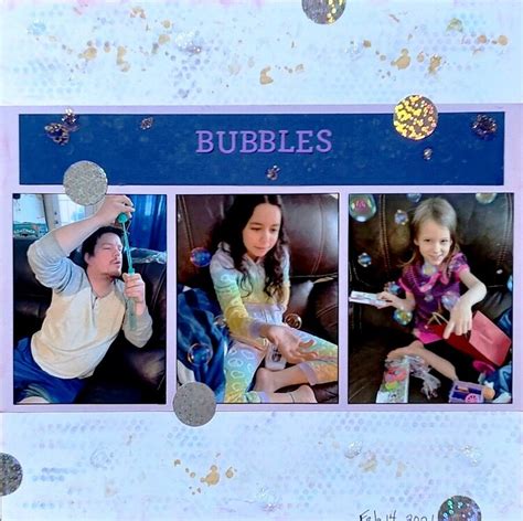 Scrapbook Pages Bubbles
