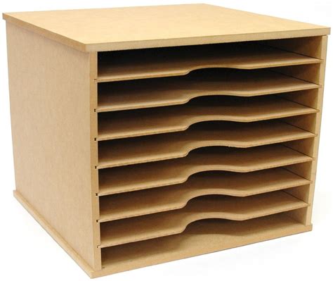 Scrapbooking 12X12 Paper Storage Rack Unit