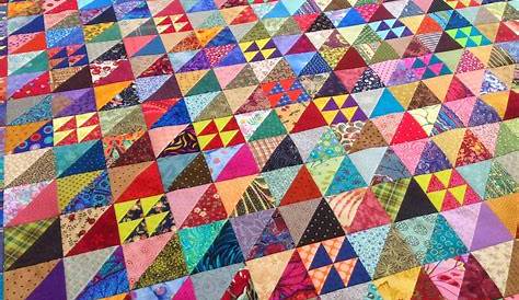 Scrappy Half Square Triangle Quilt Patterns