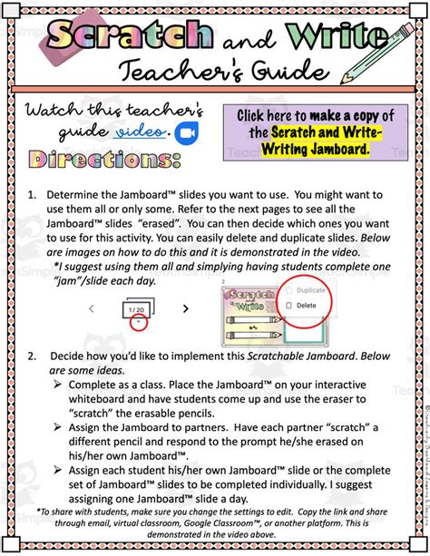 Scratch Boards Activity