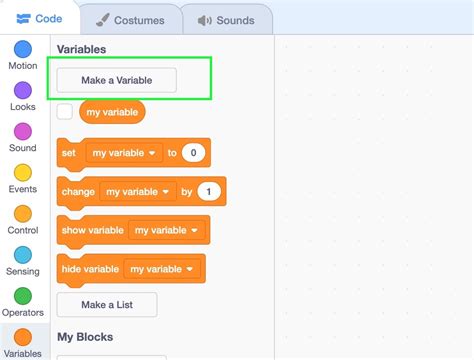 Scratch How To Use Variables