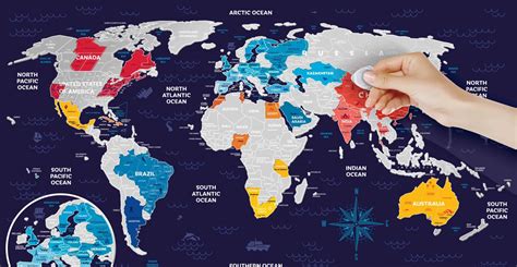 Scratch Off Holiday Map