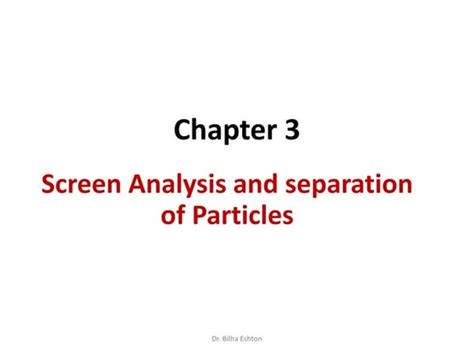 Screen Analysis Definition