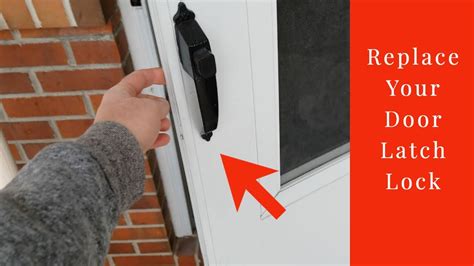 screen door latch installation