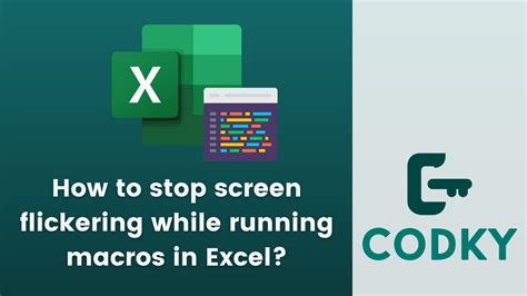 Screen Flickering Excel