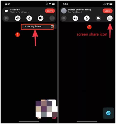 Screen Share Button Not Working On Facetime