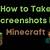 screenshot in minecraft windows 10