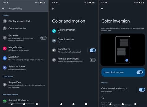 Screenshot Android Color Inversion