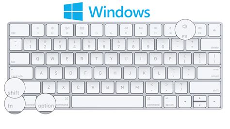 screenshot with windows keyboard on mac