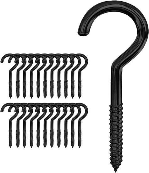Screw In Hooks Black