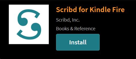 scribd for kindle fire installation page