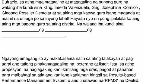 Emcee Script For Opening Ceremony Tagalog