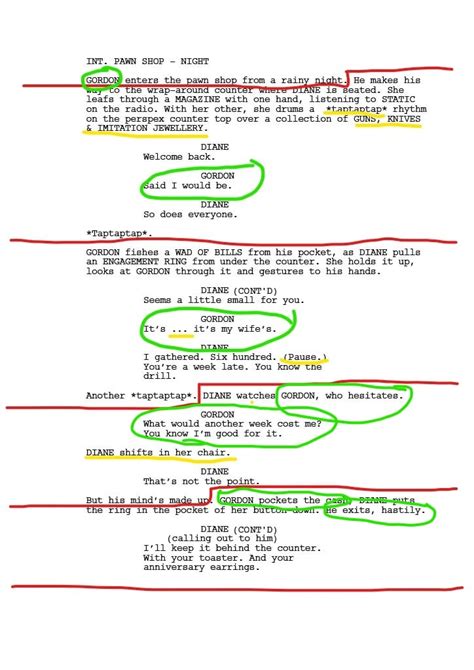 script analysis example