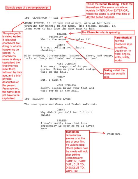 script examples format