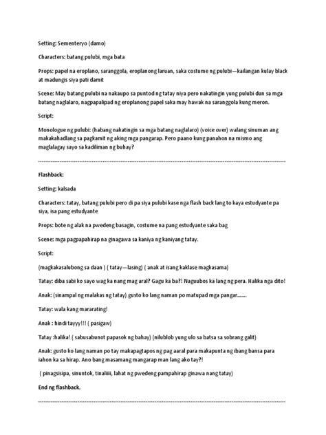 script examples tagalog