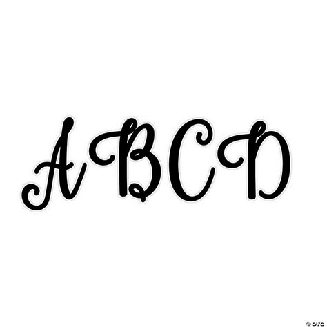 Script Letters For Bulletin Boards