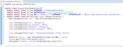 Script Selenium Example