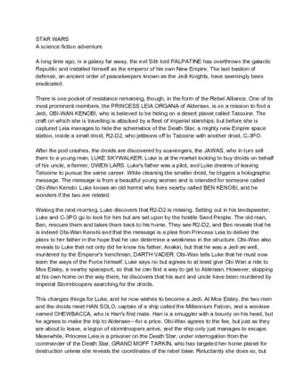 script synopsis examples pdf