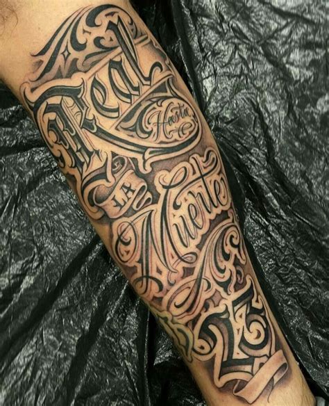 Script Tattoos On Forearm