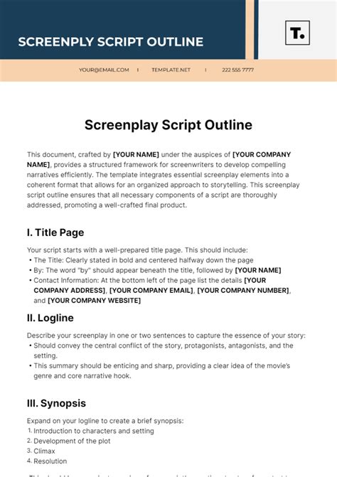 Script Template Definition