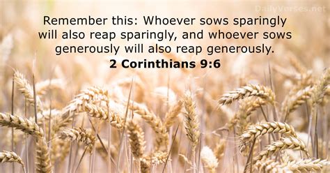 scripture 2 corinthians 9:6