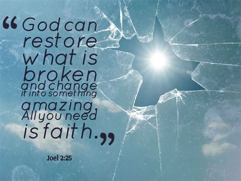 scripture about god restoring what is broken