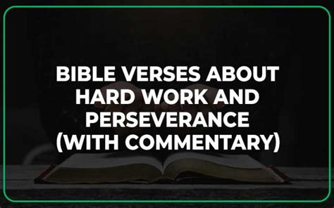 scripture about hard work and perseverance