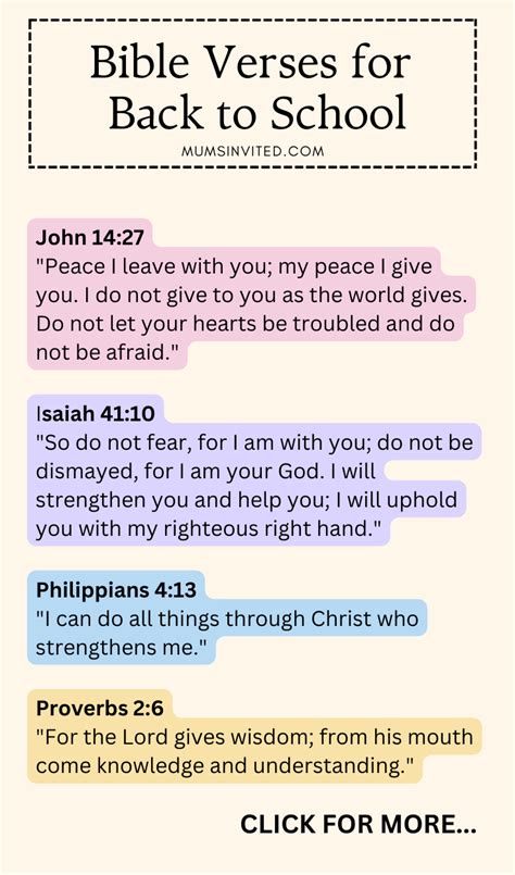 scripture for going to school
