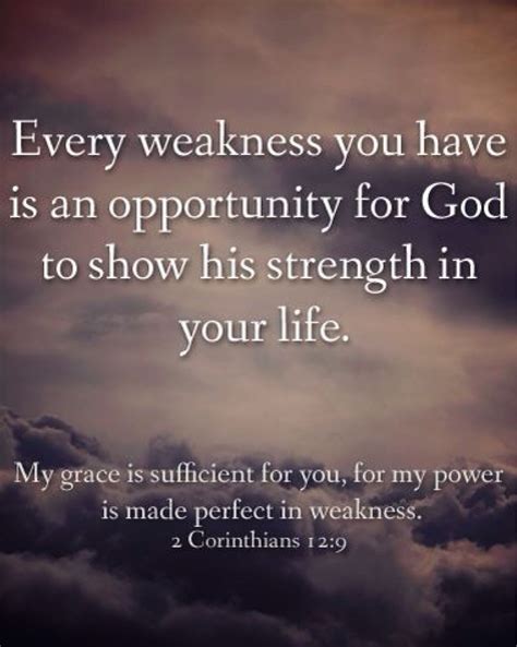 scripture in my weakness is his strength