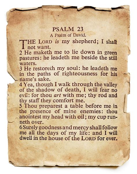 scripture psalm 23 kjv