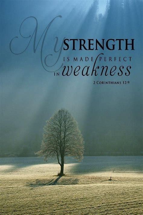 scripture strength made perfect in weakness