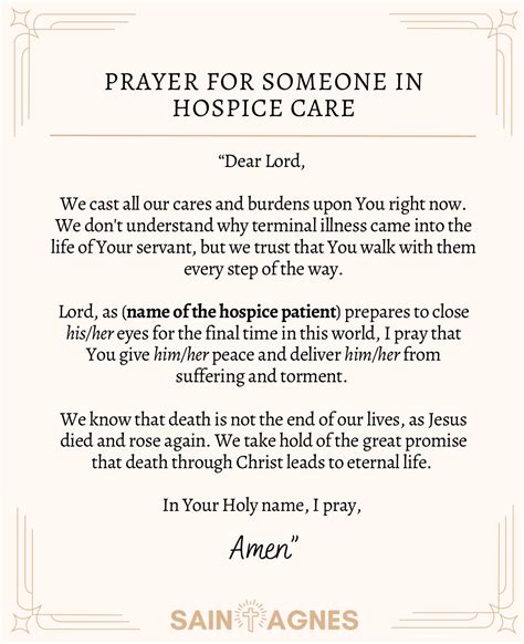 scripture to read to someone in hospice