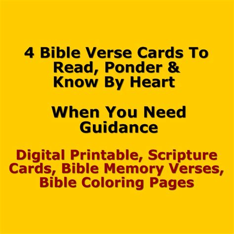 scripture to read when you need guidance