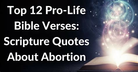 scripture to support pro life