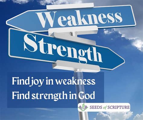 scripture weakness strength