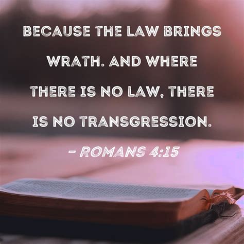 scripture where there is no law