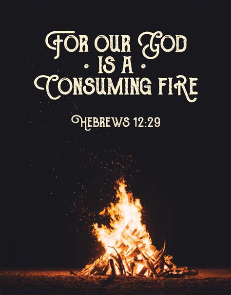 scriptures about being on fire