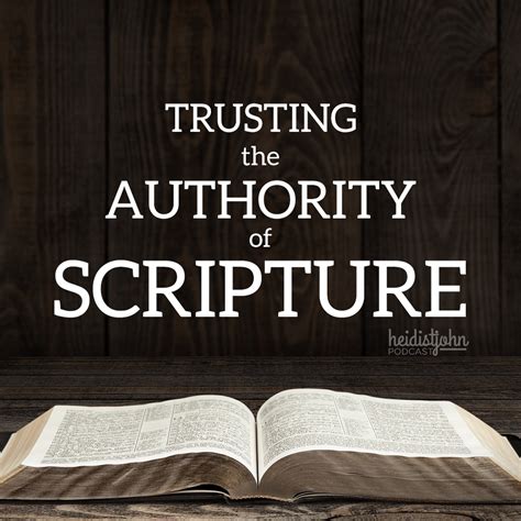 scriptures are authoritative