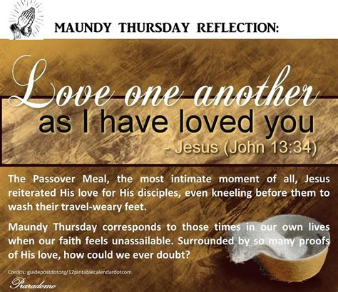 scriptures for maundy thursday service