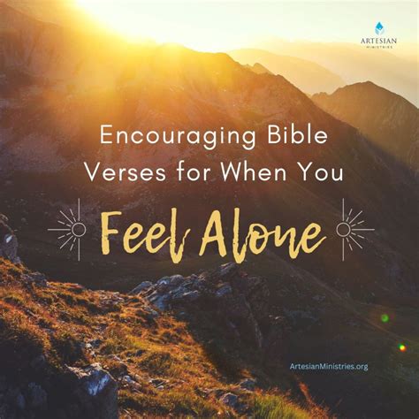 scriptures on feeling alone