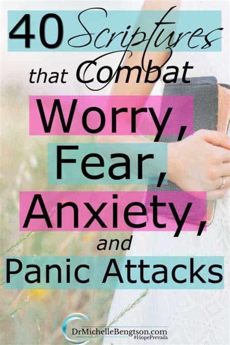 scriptures to help with fear and anxiety
