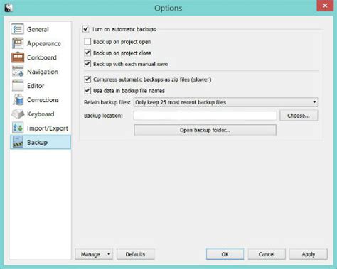 Scrivener Save Location