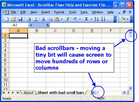 Scroll Bar Excel Too Small