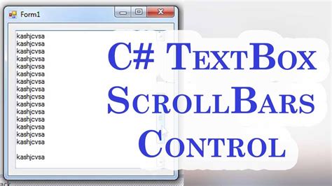 Scroll Bar Textbox Wpf