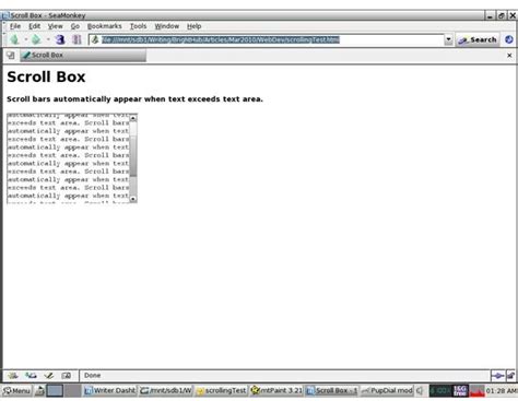 Scroll Box Html Code