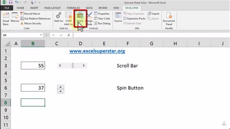 Scroll Function Excel