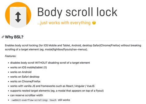 Scroll Lock Js