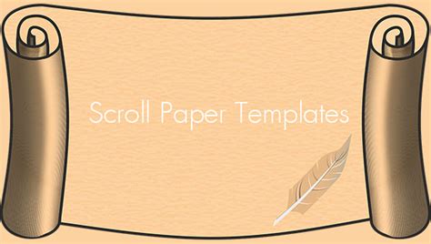 Scroll Template To Write On