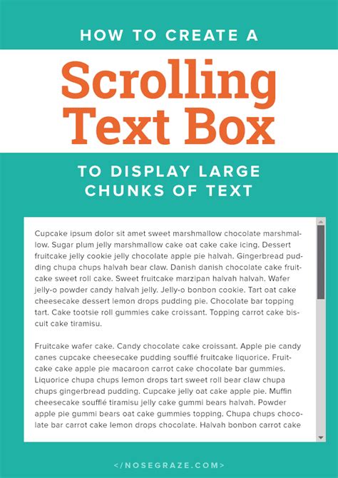 Scrollable Text Box