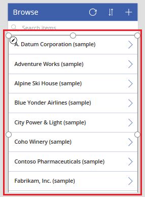 Scrollbar In Powerapps